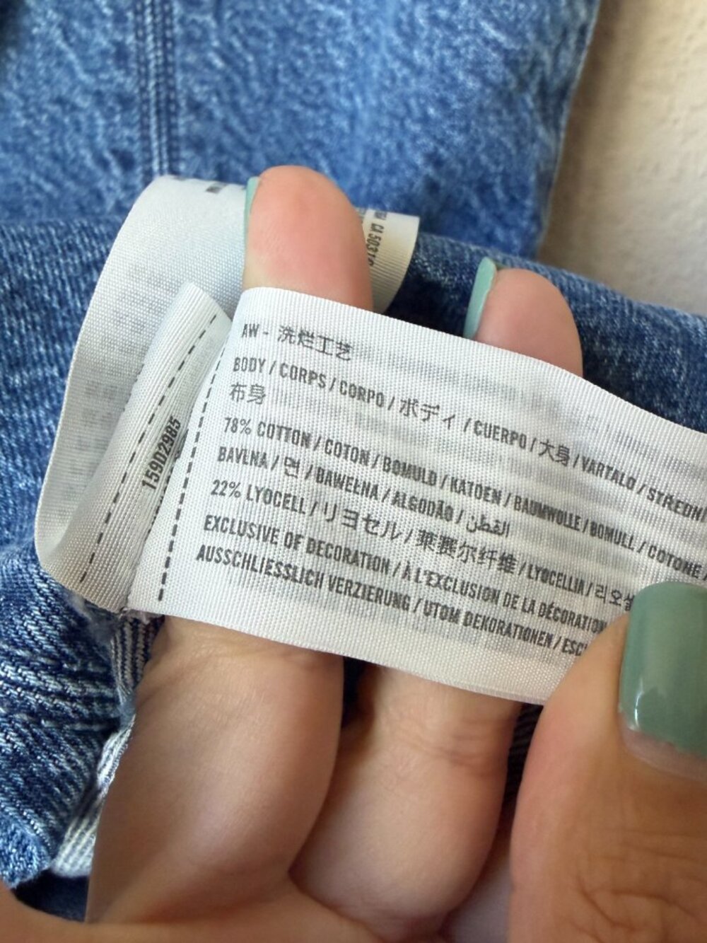 Abercrombie & Fitch Denim Button Front Mini Dress Size MP - Picture 5 of 5
